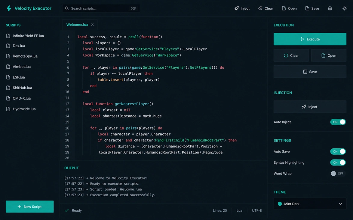 Velocity Executor Interface Preview
